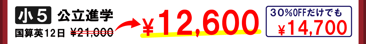 市田塾夏期講習_小5公立進学