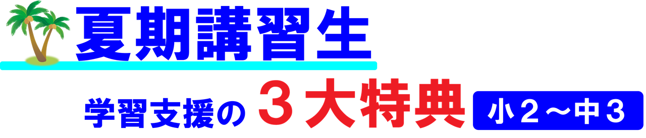 市田塾夏期講習_特典